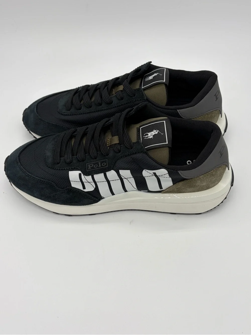Polo by Ralph Lauren Black and White Men's Sneakers Men’s 8.5 Women’s 10 NWOB
